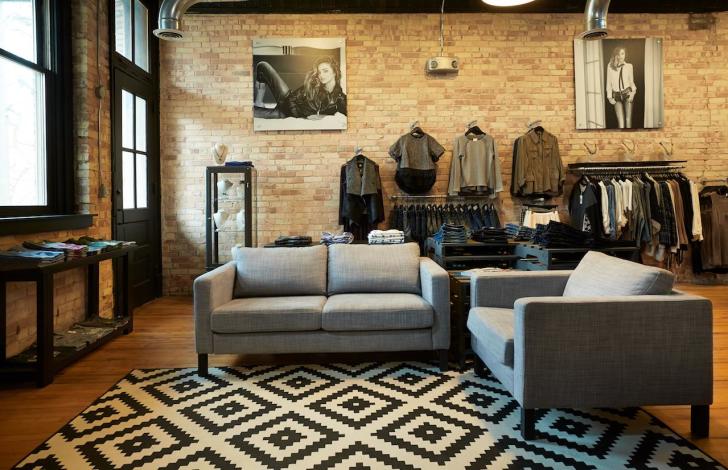 Interior of Denym in Grand Rapids