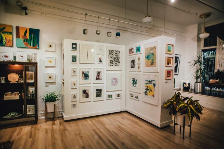 Interior of Light Gallery and Studio in Grand Rapids