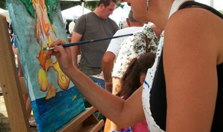 Lubeznik Center Things to Do Michigan City Lakefront Arts Festival artist