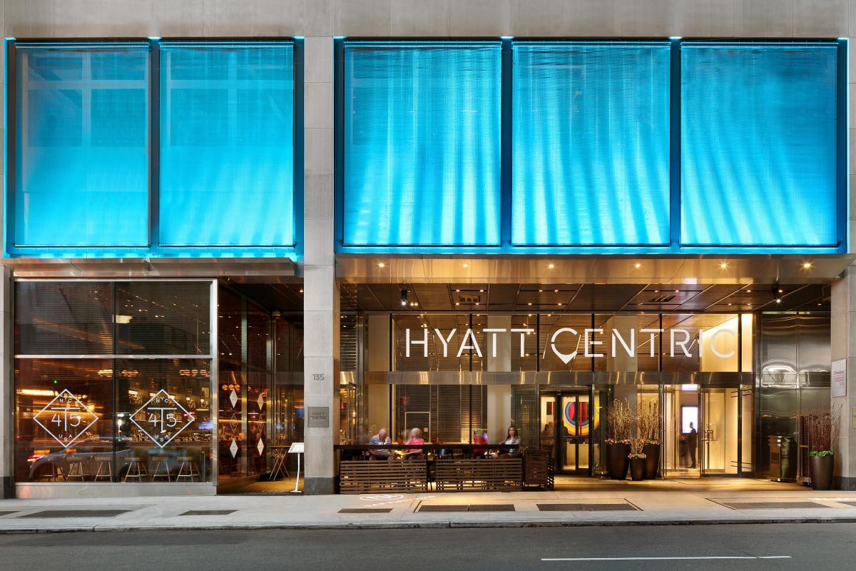 Hyatt Centric Times Square arrival