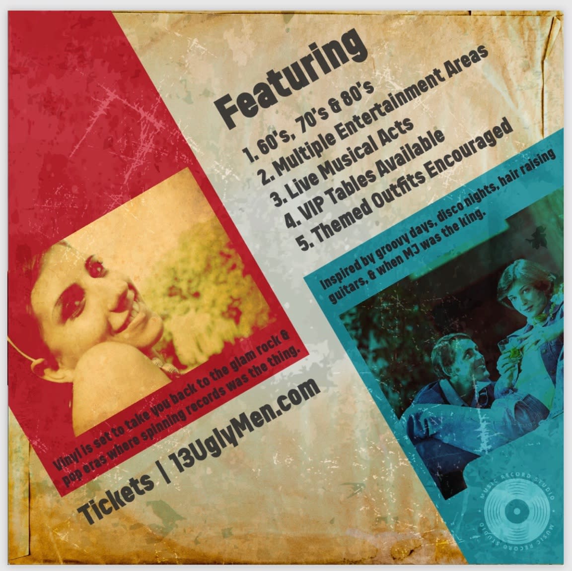 13 Ugly Men Present "The Vinyl Party"