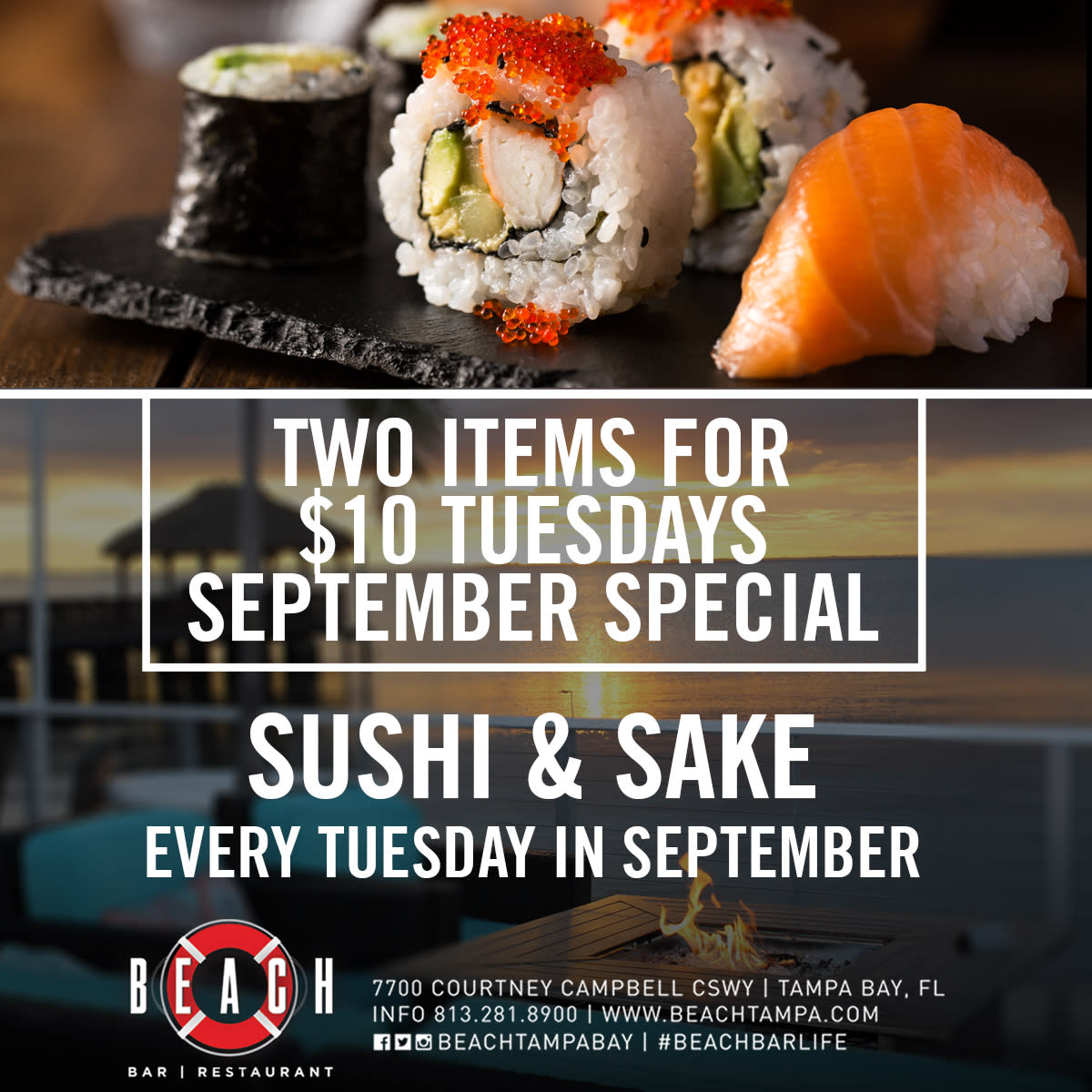 $10 Tuesdays at Beach