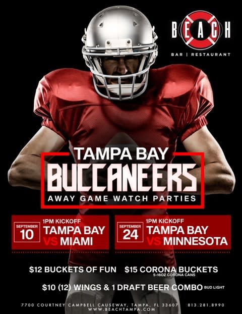 Tampa Bay Buccaneers Watch Party at Beach Bar