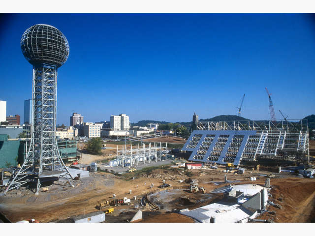 construction of sunsphere in 1981