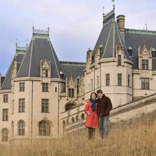 Couple at Biltmore Winter