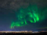 Northern lights viewing over Anchorage