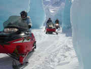 Snowmobile tours near Anchorage with Glacier City