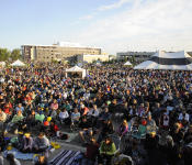 Crowd at The Forks for Folklorama