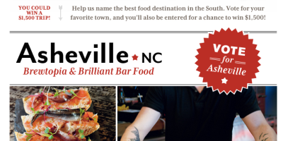 Southern Living Poll: Vote Asheville!
