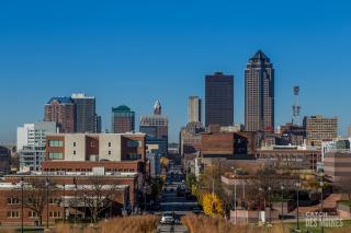 Downtown Des Moines skyline daytime