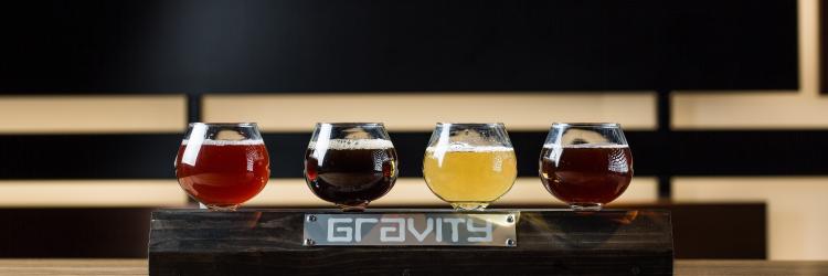 Gravity Taphouse beer flight - header size Gravity Taphouse beer flight - header size