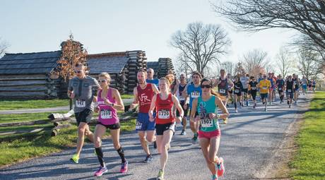 Runners at the Muhlenberg Brigade Huts