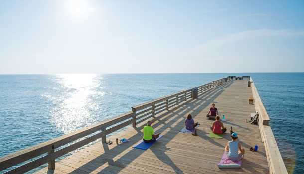 Wrightsville Beach Pier Yoga