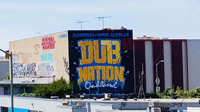 Warriors Oakland Mural