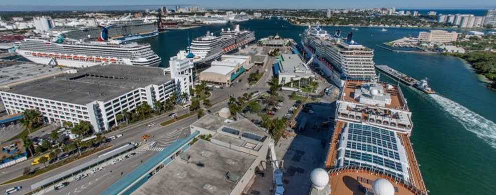 fort lauderdale cruise port map