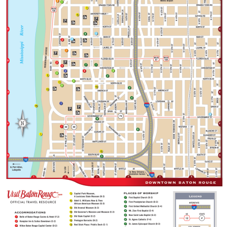 Baton Rouge Map