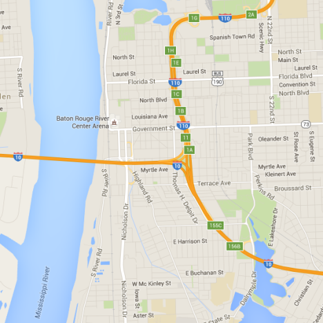 Baton Rouge Map