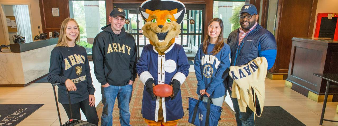 Army Navy Fans at Hotel