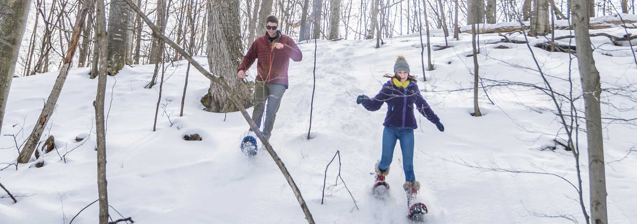 snowshoeing