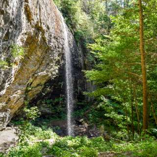 Douglas Falls in Big Ivy in Barnardsville