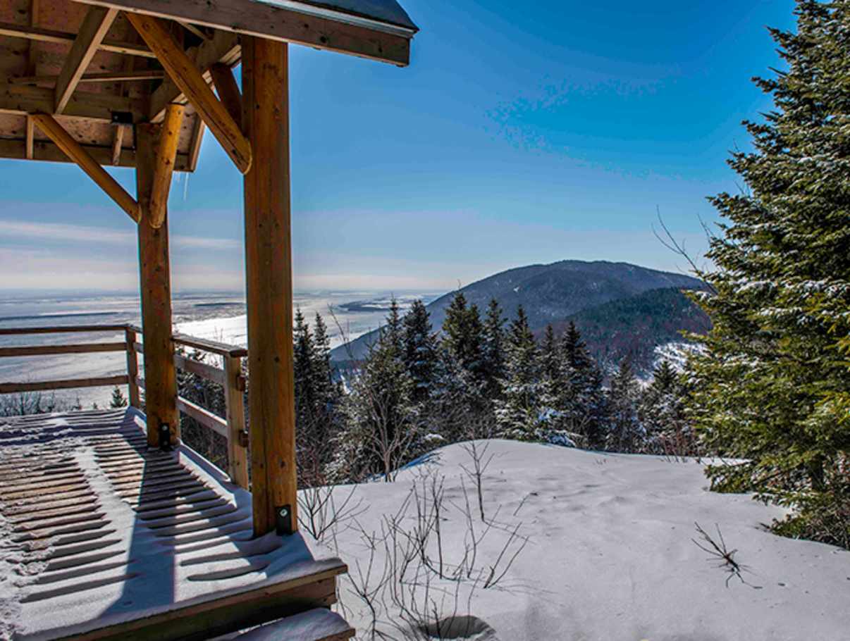 Sentier des Caps de Charlevoix CrossCountry Skiing and Snowshoeing