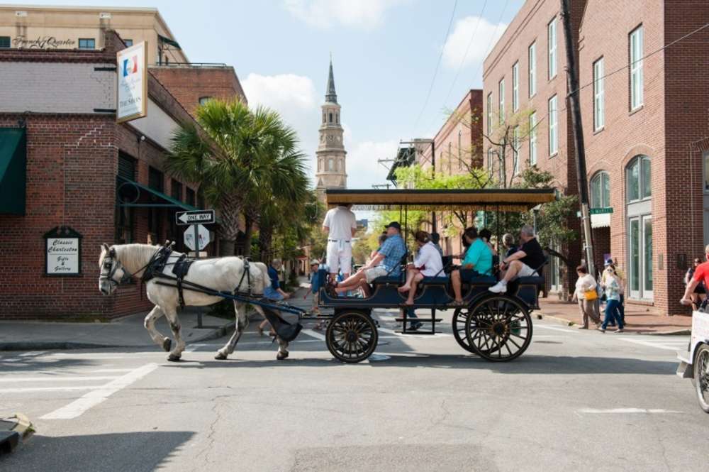 Image result for tourist photos of charleston, sc carriage tour