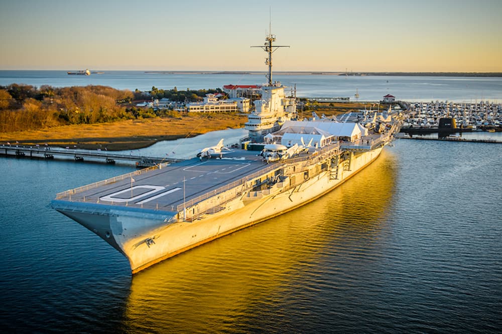 visit aircraft carrier charleston