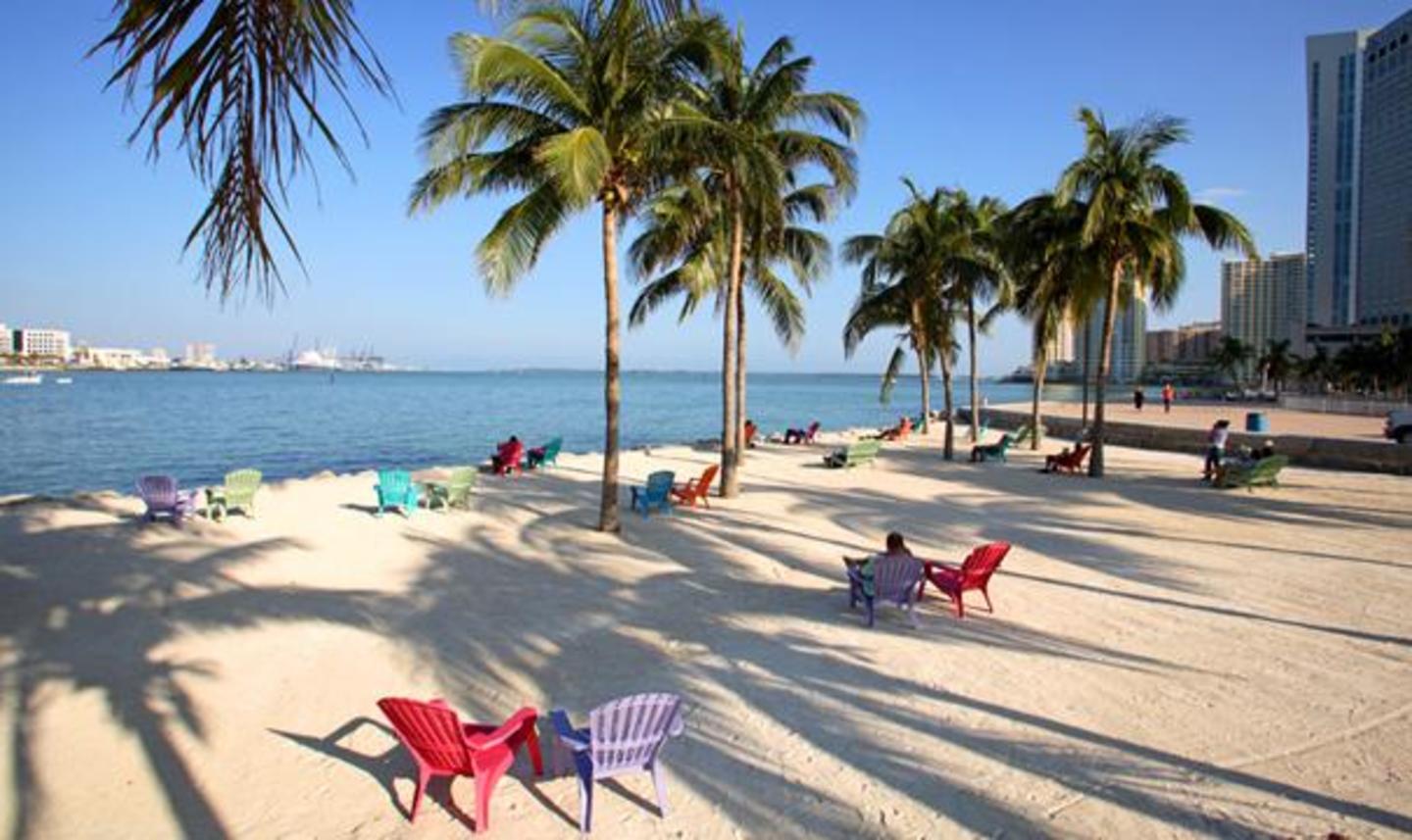 Bayfront Park in Downtown Miami Area/Brickell Area, FL Miami and The