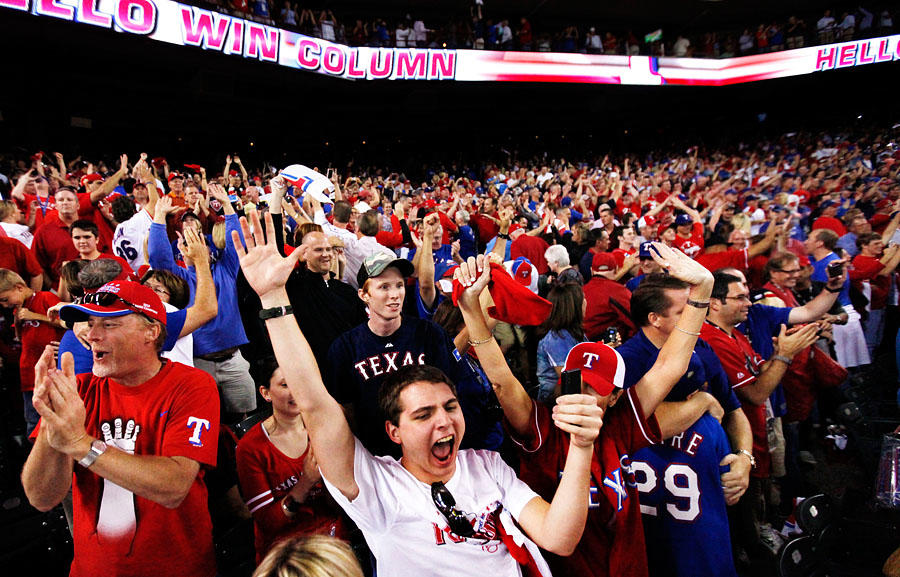 Texas Rangers Fans Show Off Their Blue Hair - wide 8