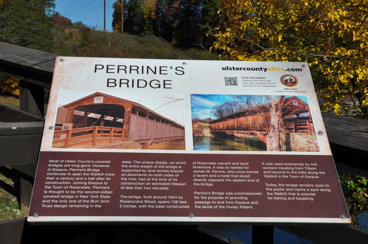 Perrine's Covered Bridge Rifton, NY 12471 New York Path Through History