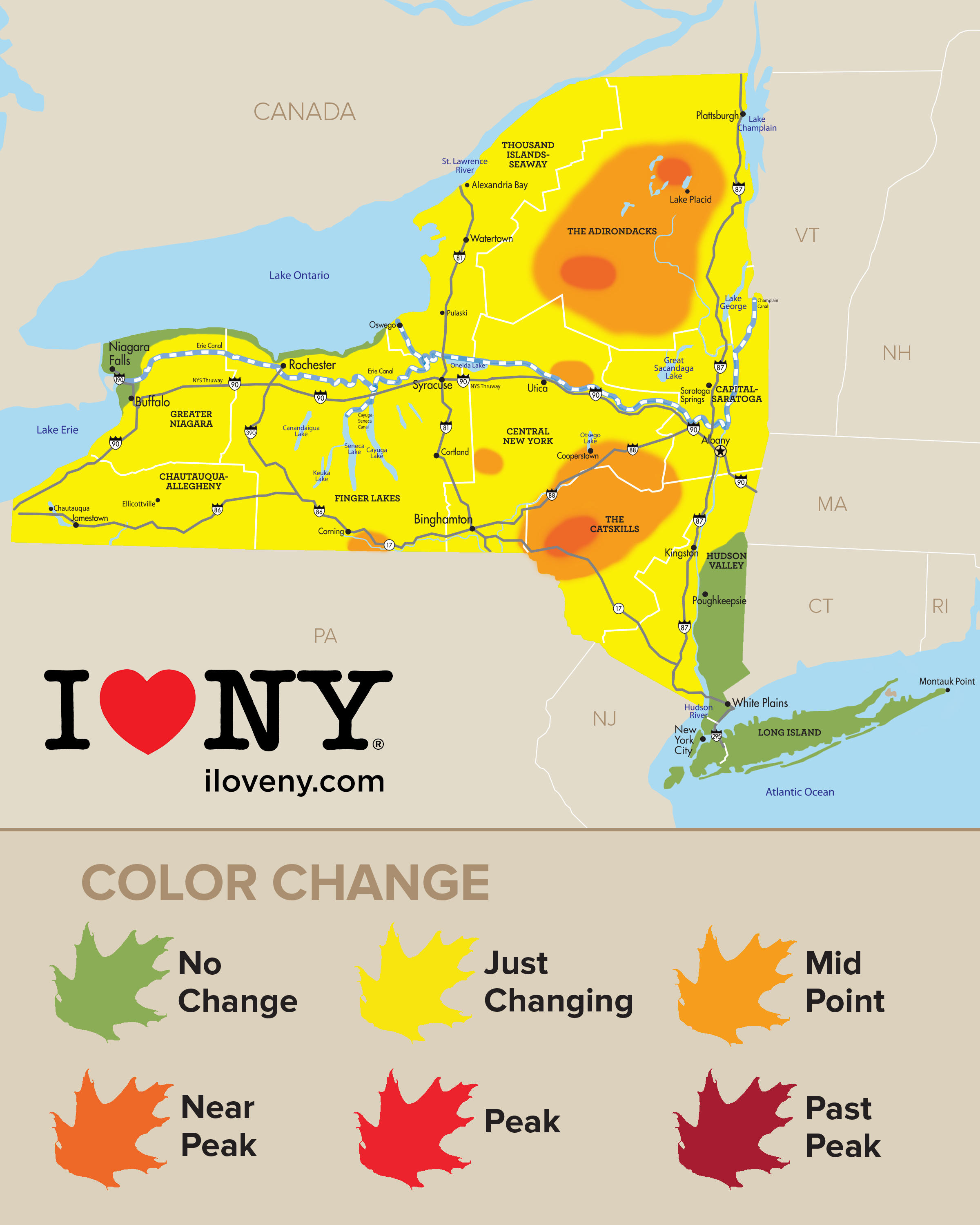 Fall Foliage in New York Autumn Leaves, Scenic Drives