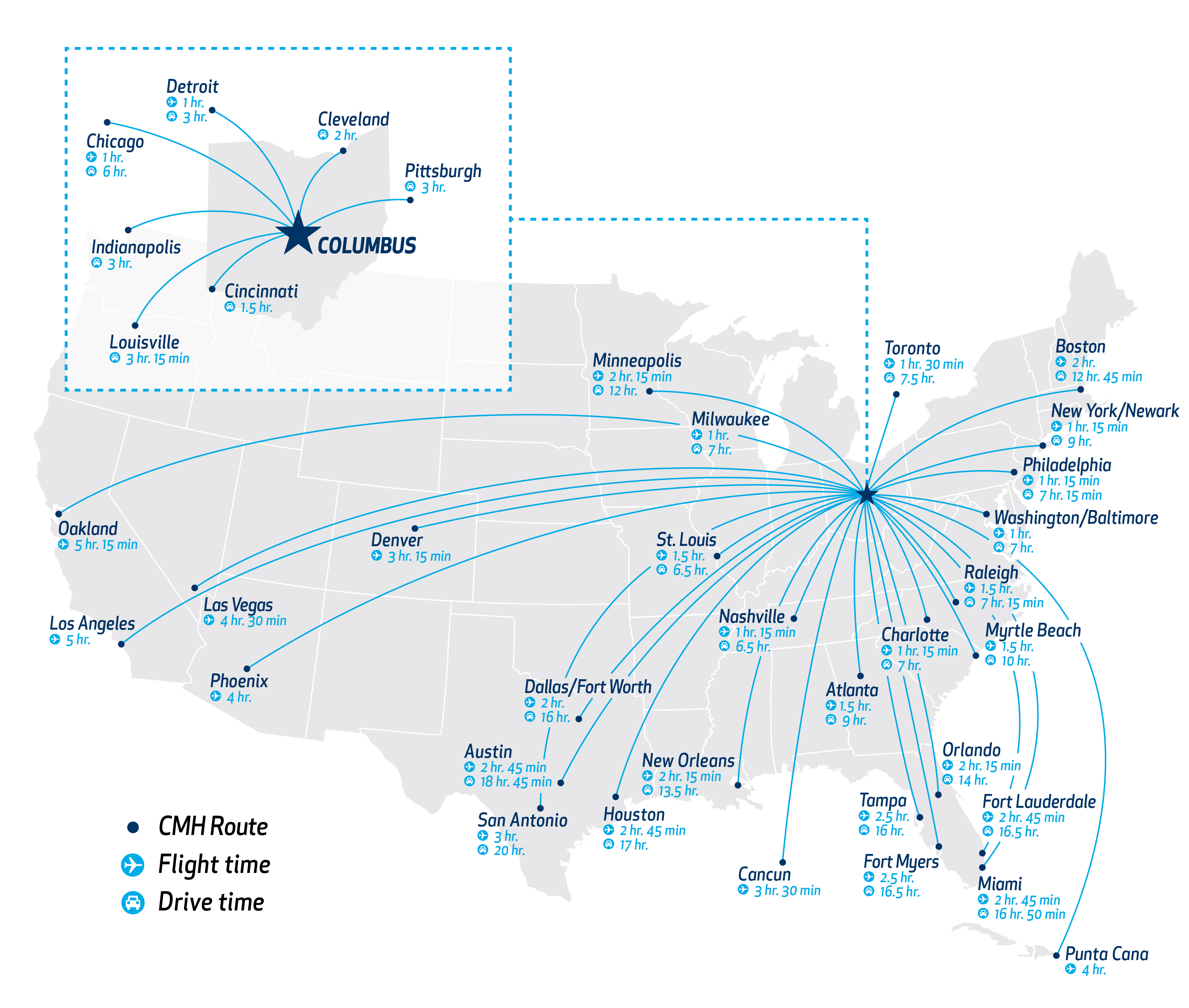 Columbus Airport Terminal Map Tourist Map Of English - vrogue.co