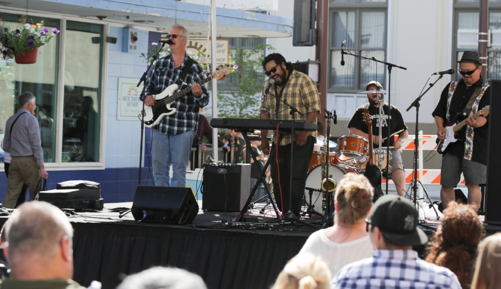 Band at Midnight Sun Festival in Fairbanks, Alaska