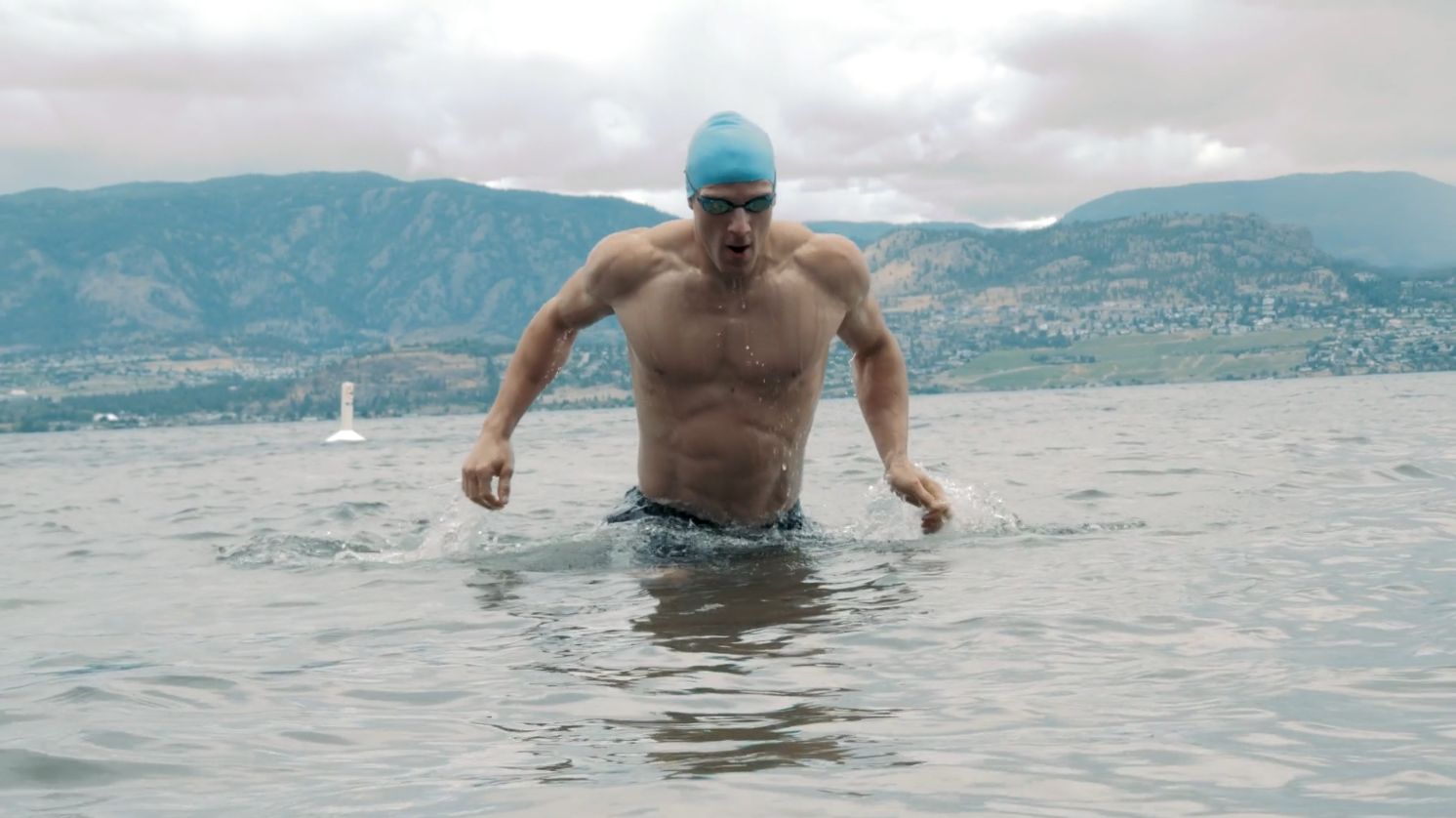 Brent Swimming in Okanagan Lake