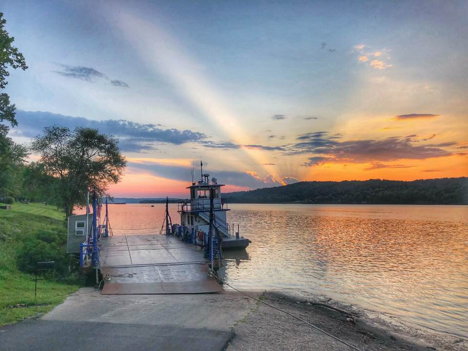 Augusta Kentucky river sunset