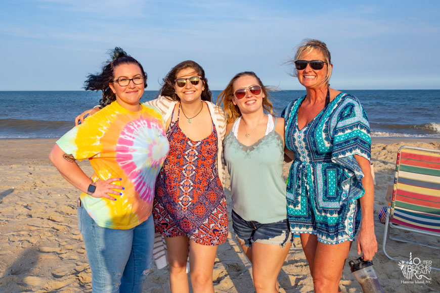 Outer Beaches Staff on the Beach