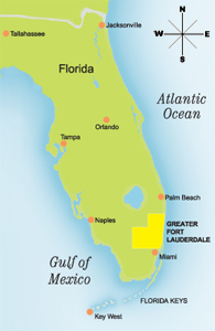 Map Florida Fort Lauderdale 2018