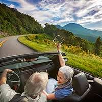 Driving on the Blue Ridge Parkway