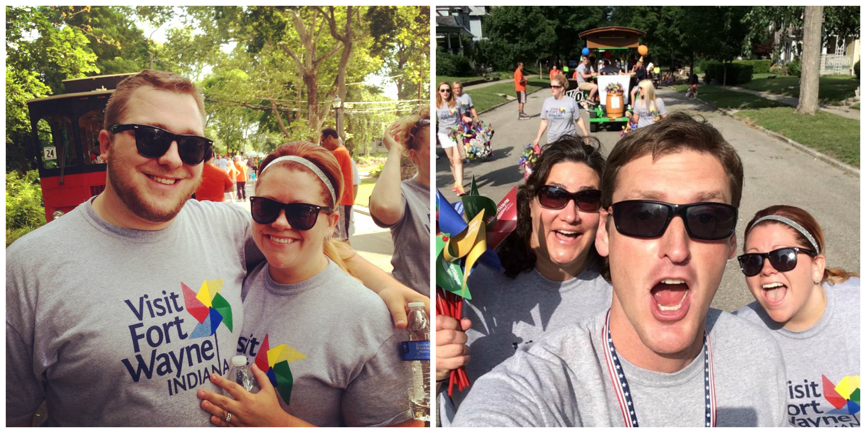 Walking in the 2014 TRF Parade with Visit Fort Wayne!