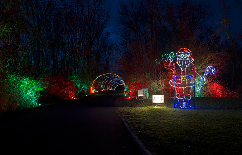 A Santa sighting is always a must at the Fantasy of Lights!