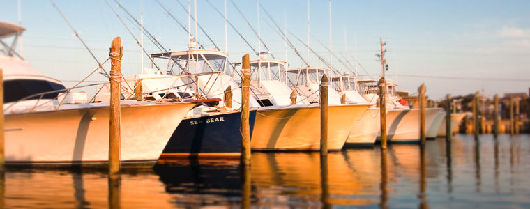 Row of Personal Crafts and Boats