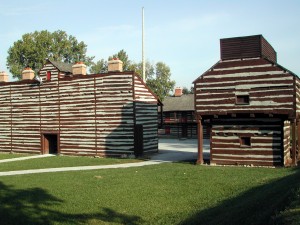 Historic Fort Wayne sits on the banks of Fort Wayne's three rivers.