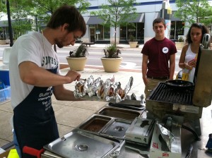 Grab a hot dog and enjoy Lunch on the Square!