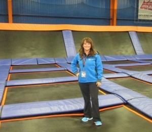 Carrie Snyder at the Sky Zone Indoor Trampoline Park