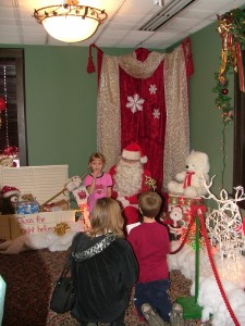 Santa, snow and kids - this is one of the highlights of the season.