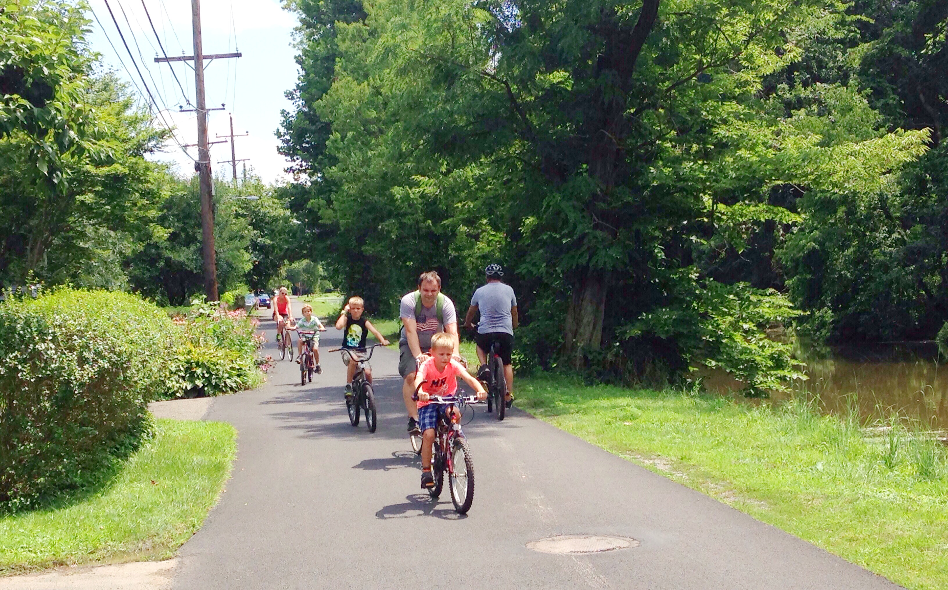 Yardley Canal Towpath family bike ride Elisa Baxt