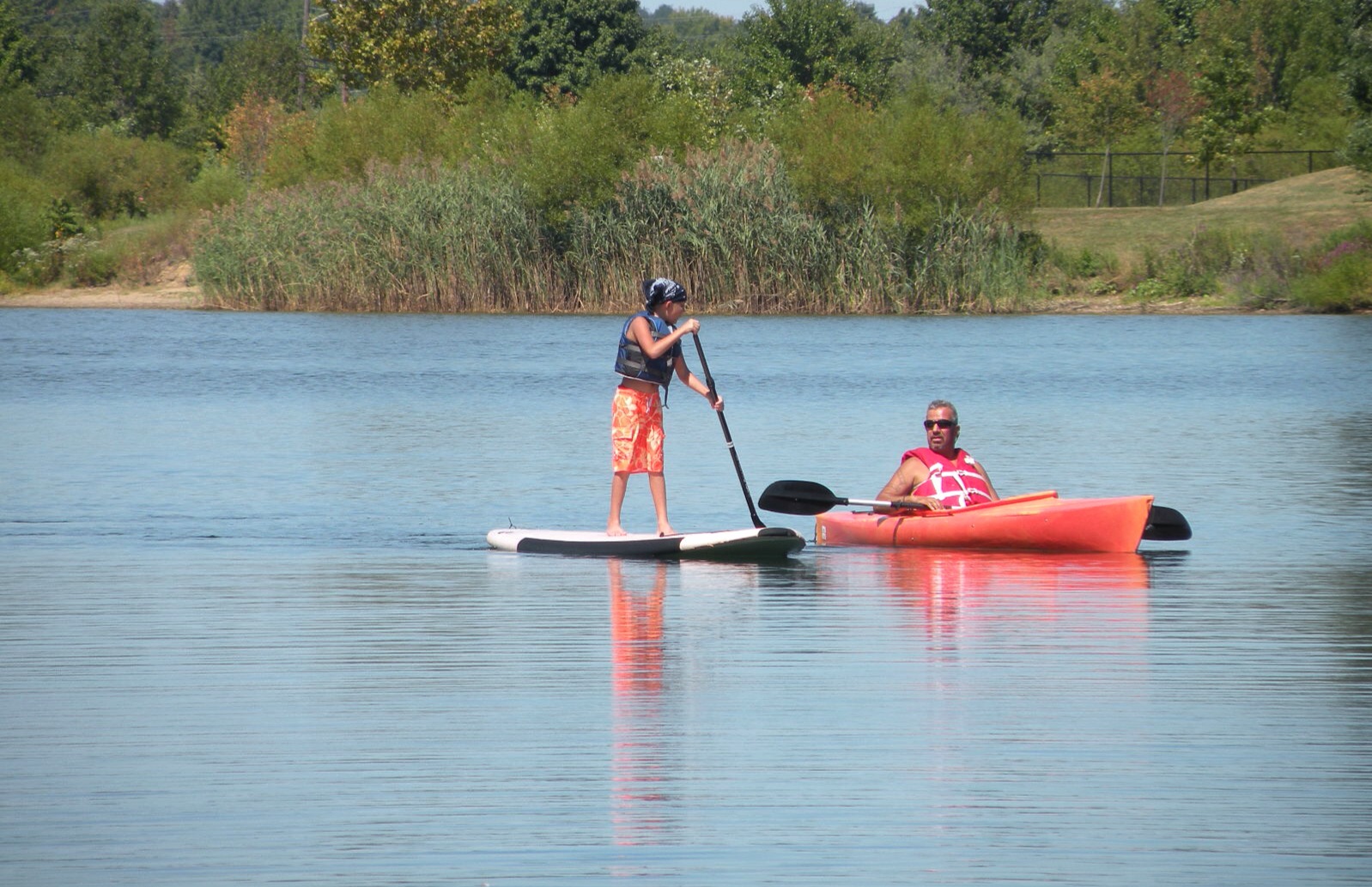 Paddle boarding