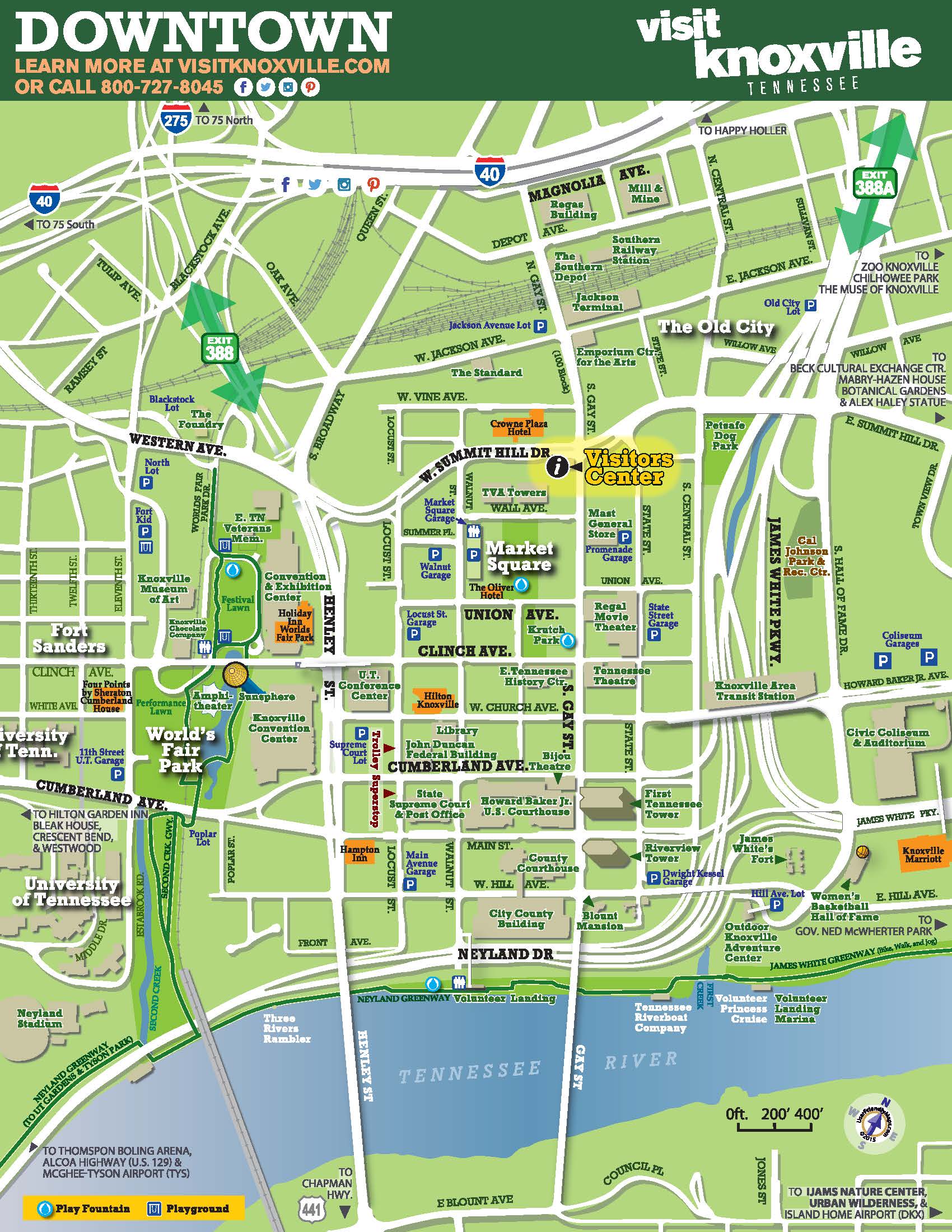 maps visit knoxville