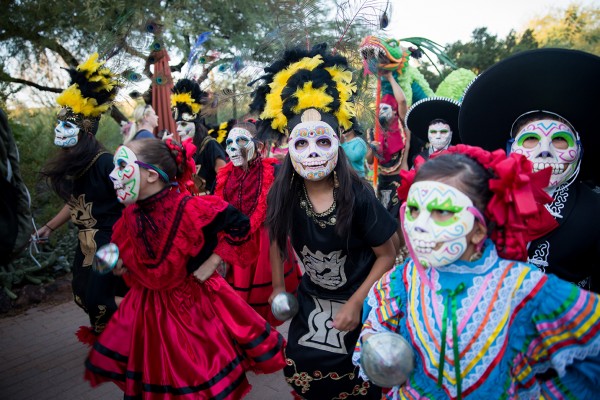 Phoenix, AZ, November 2nd, 2014. Day of the Dead celebration at Desert Botanical Gardens. Photo Credit: Leavitt Wells / Leave it to Leavitt Photography