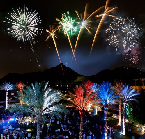 Fourth of July lights up the night at the Arizona Biltmore